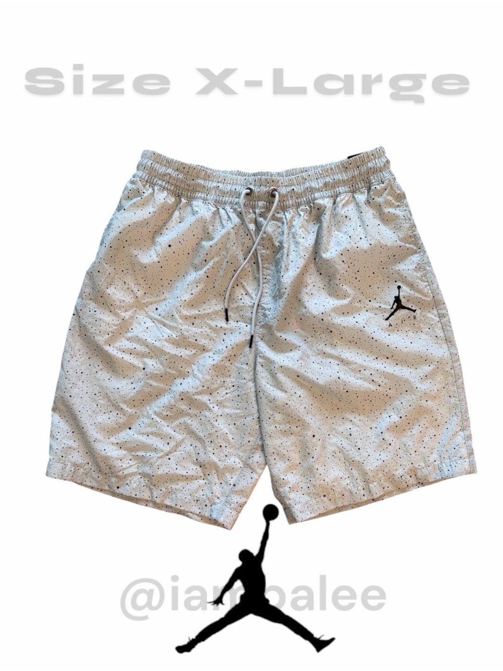 Nike Air Jordan Pool Side Training Swimming Shorts Men’s SZ XL Grey CZ2511-077